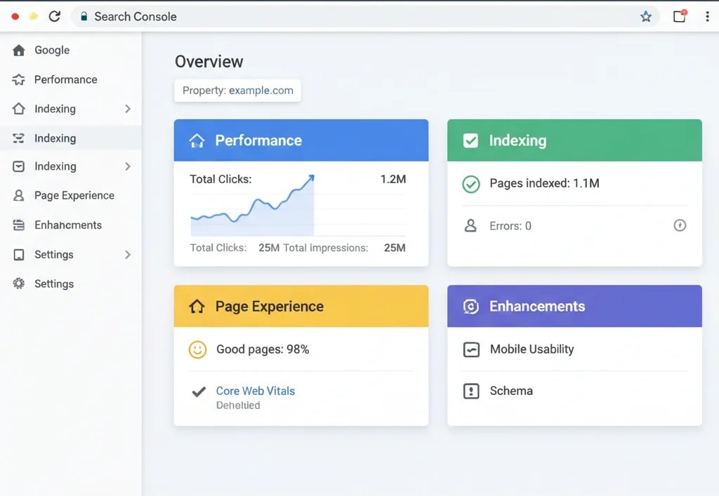 سرچ کنسول Overview